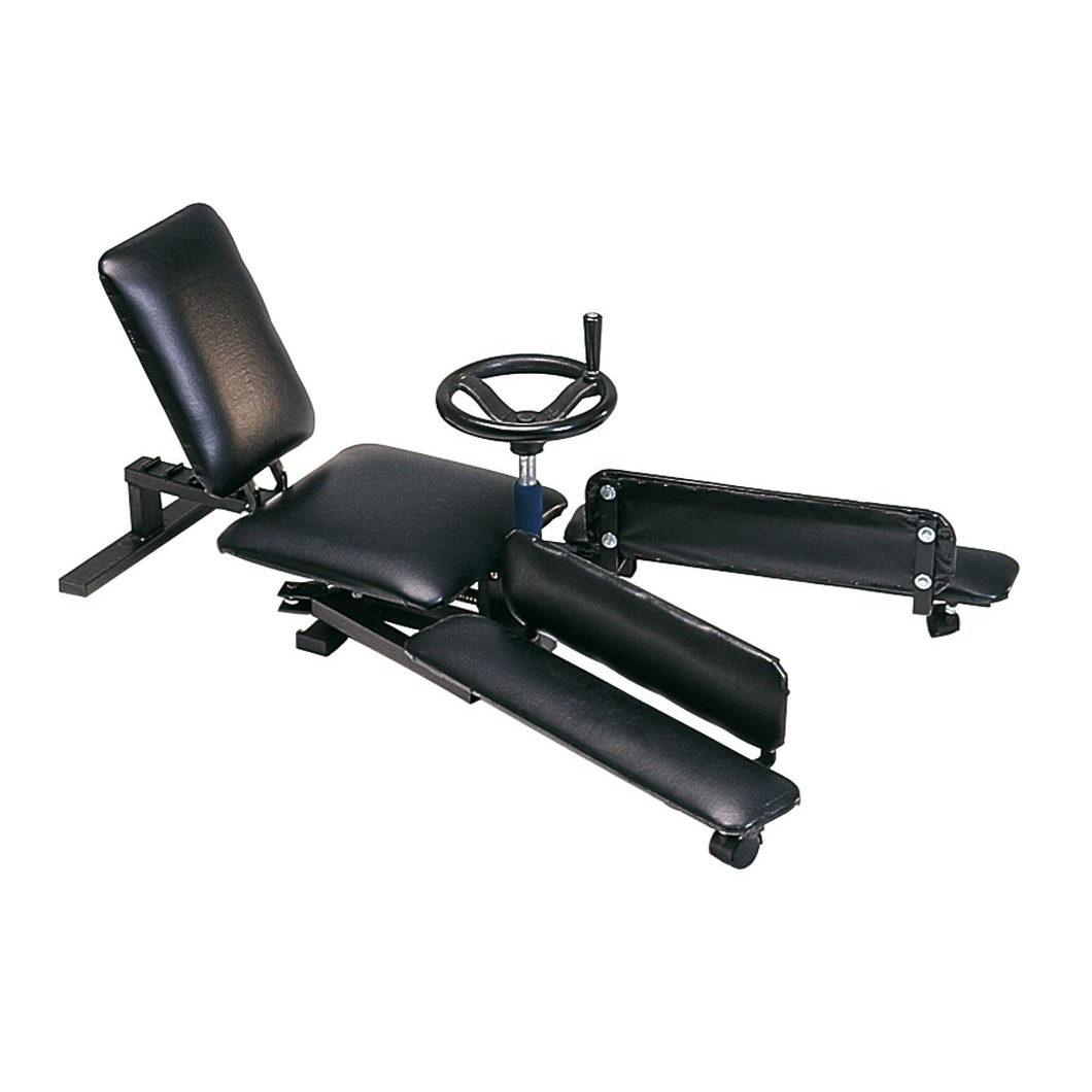 Rack leg stretcher machine