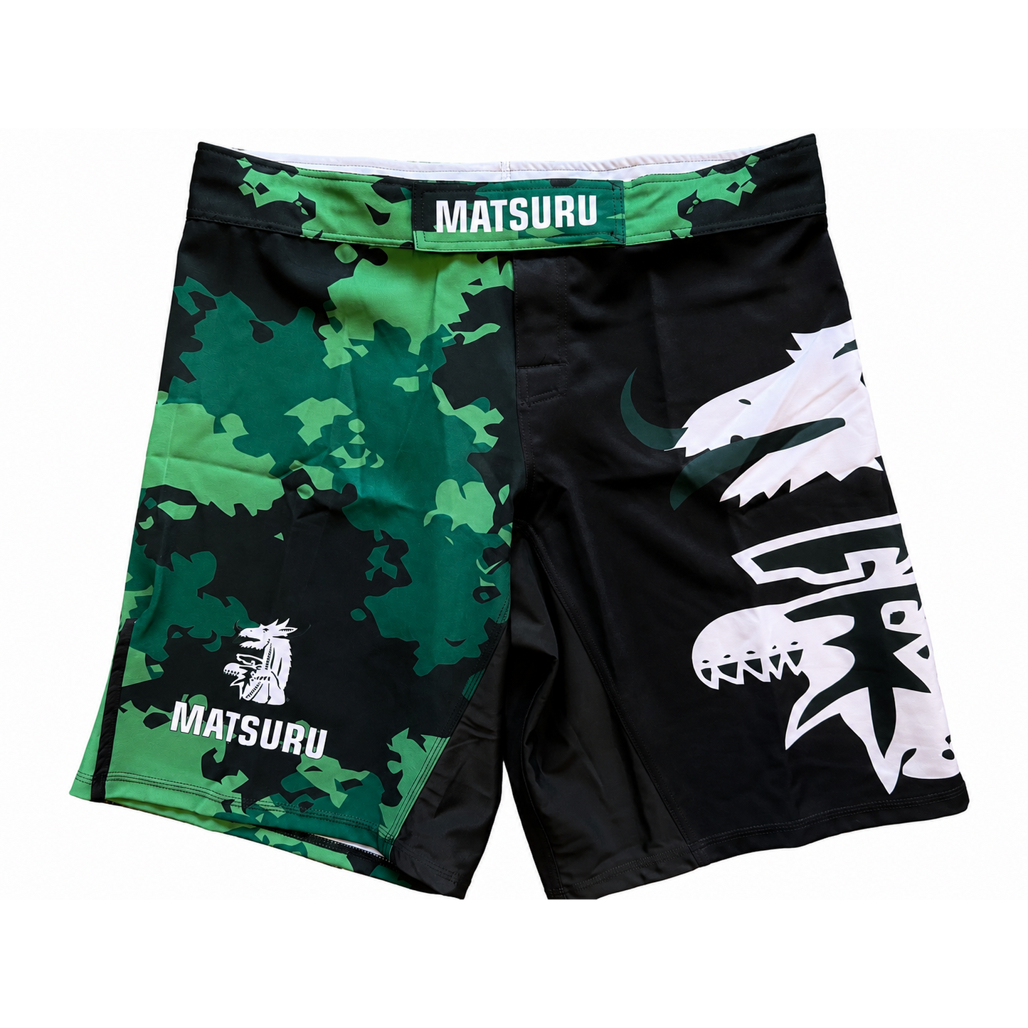 Matsuru MMA Shorts Green/Black