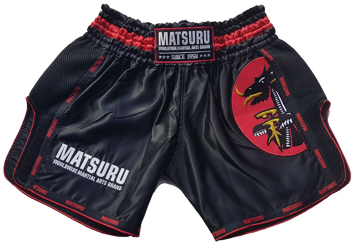 Kickboxing Short Matsuru Black / Red