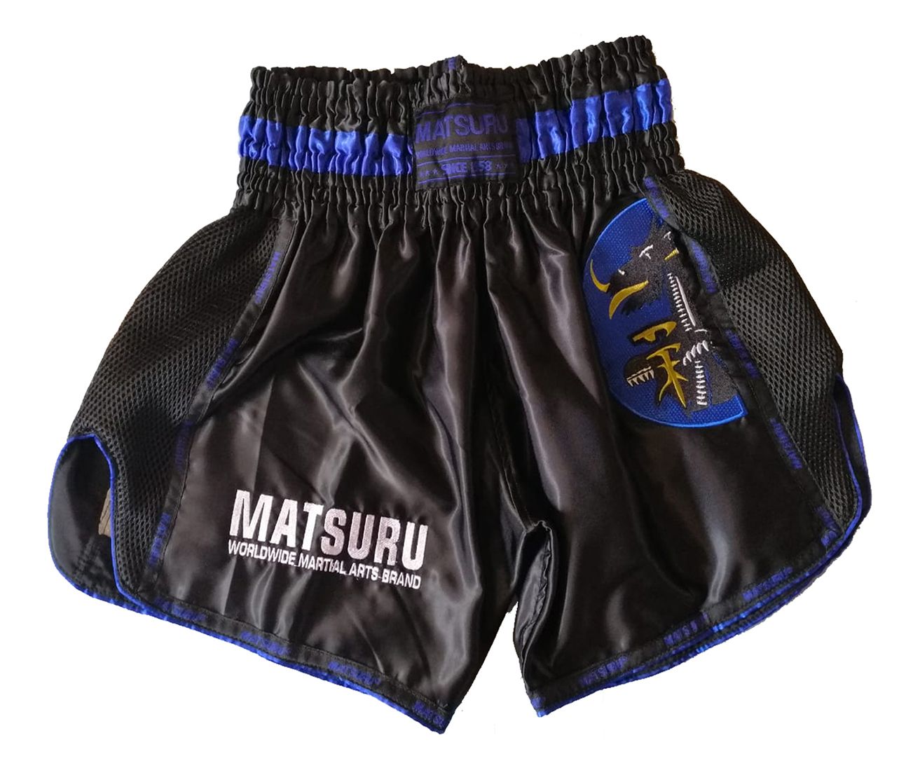 Kickboxing Short Matsuru Black / Blue