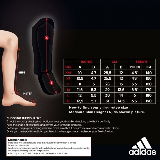 Adidas shin & instep protector black