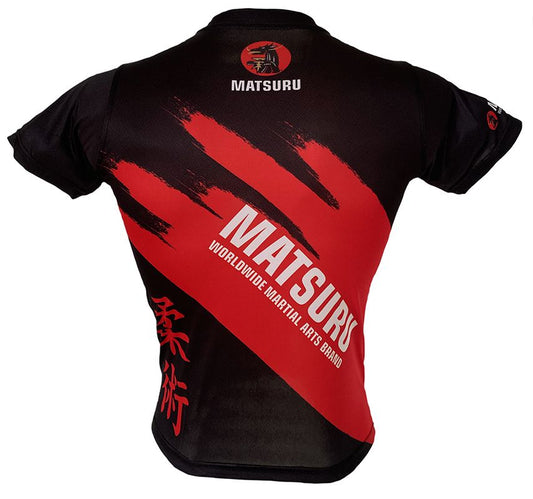 Matsuru short sleeve JU JITSU black-red