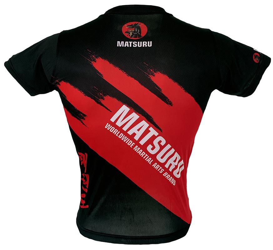 Matsuru short sleeve TKD black-red
