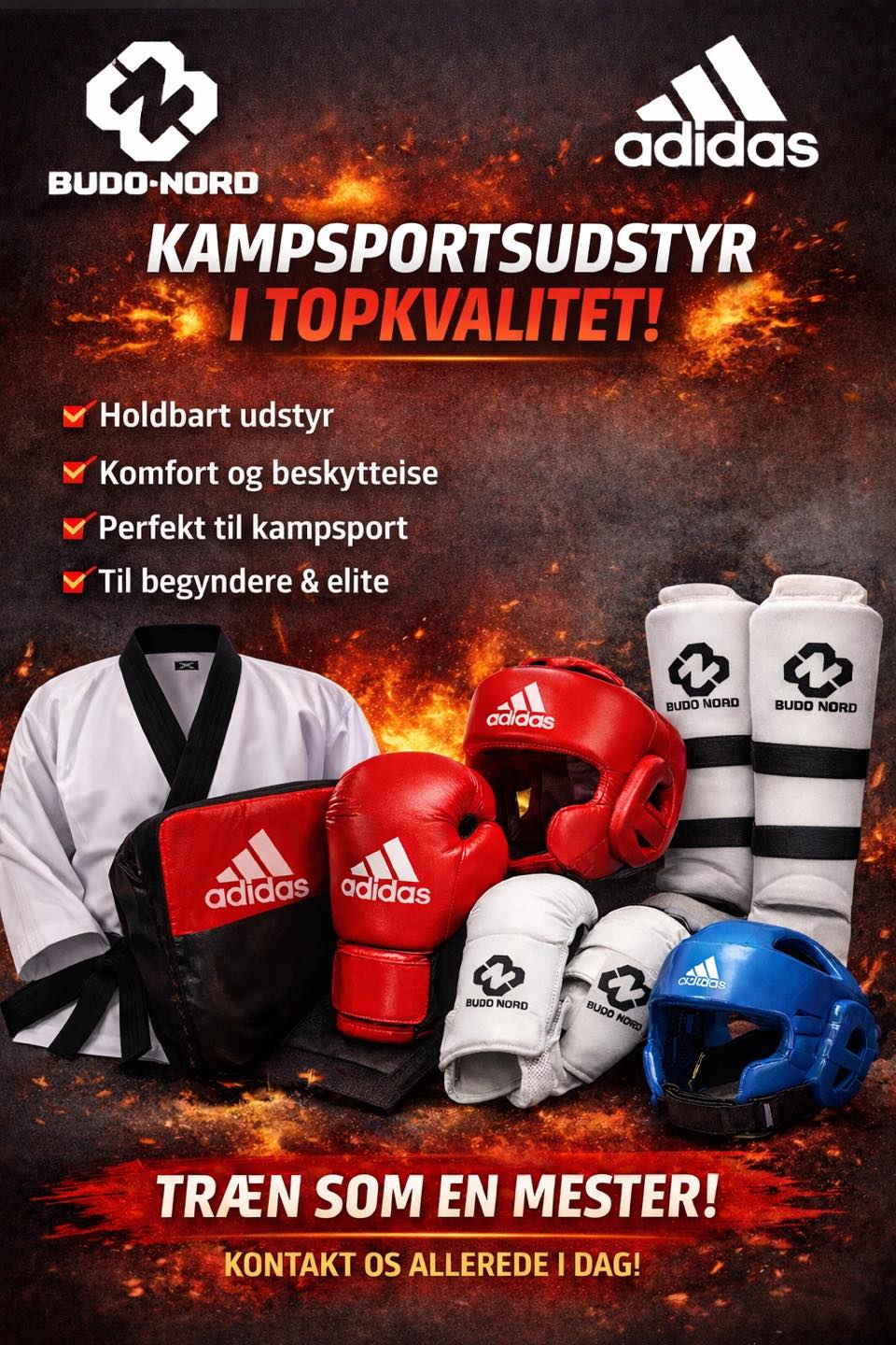 Officiel forhandler af Budo Nord og Adidas kampsportsudstyr