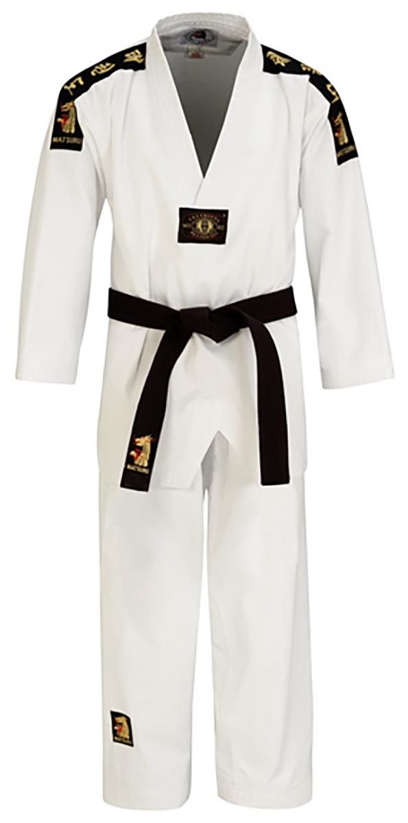 V-Neck White Embroidered