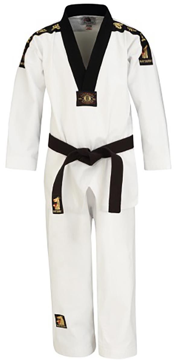 V-Neck Black Embroidered