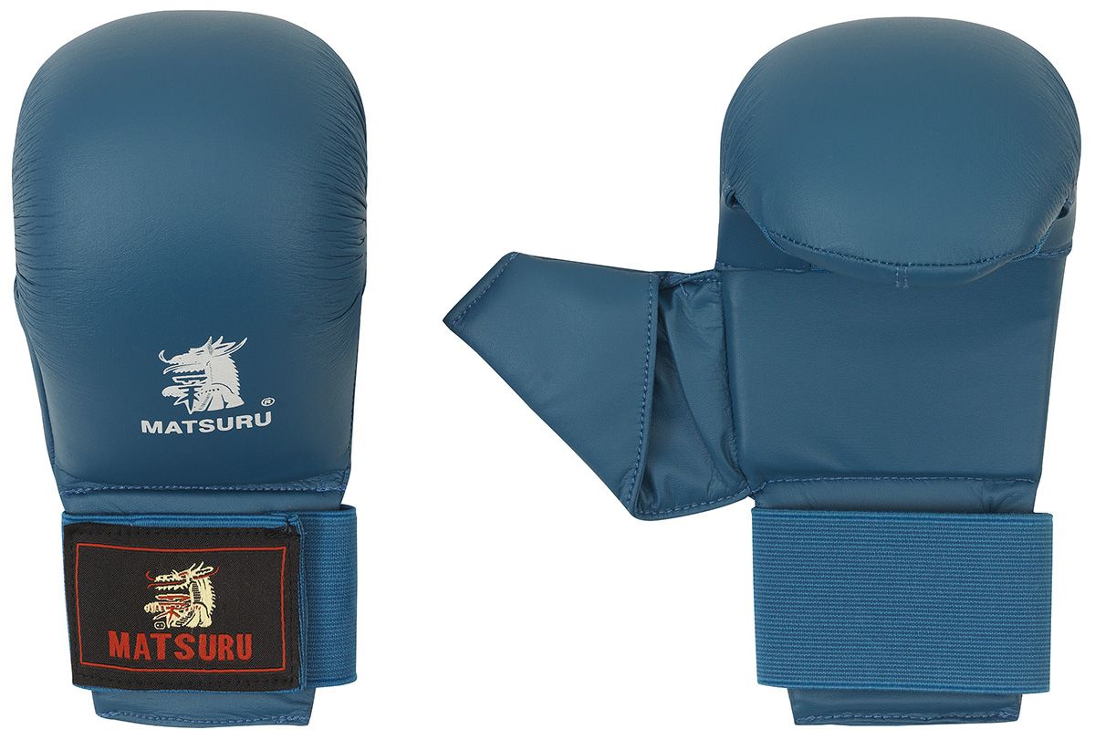 Karate fist with thumb - Blue