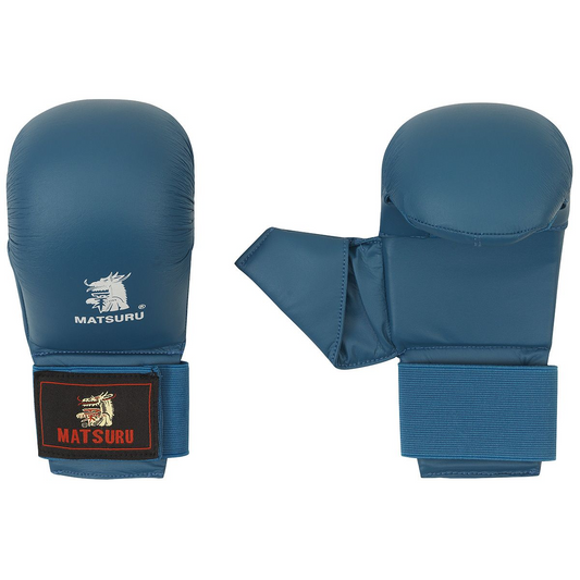 Karate fist with thumb - Blue