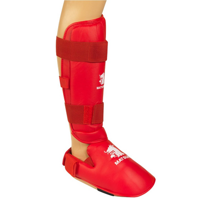 Shin/instep protector Karate - Red