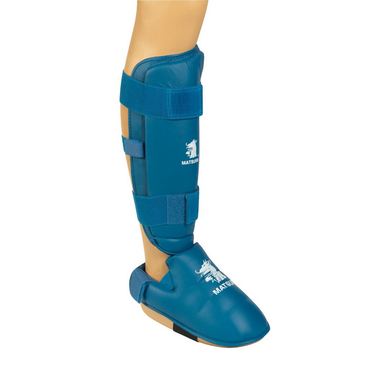 Shin/instep protector Karate - Blue