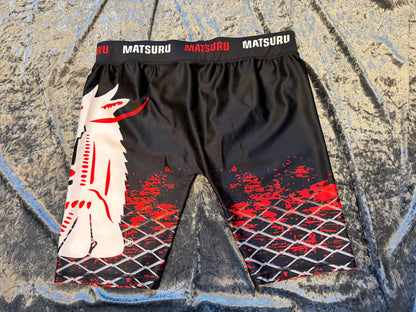 Matsuru Compression Shorts Red/Black