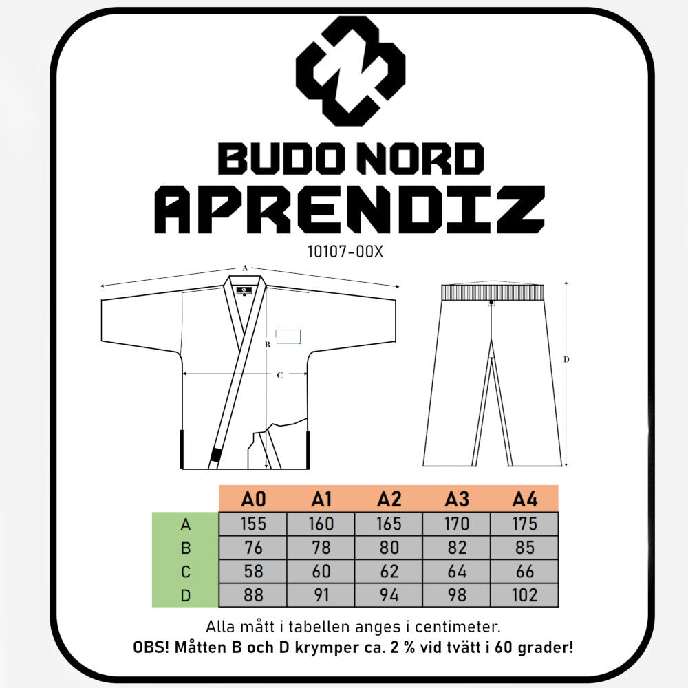 Budo-Nord Aprendiz BJJ Uniform Khaki