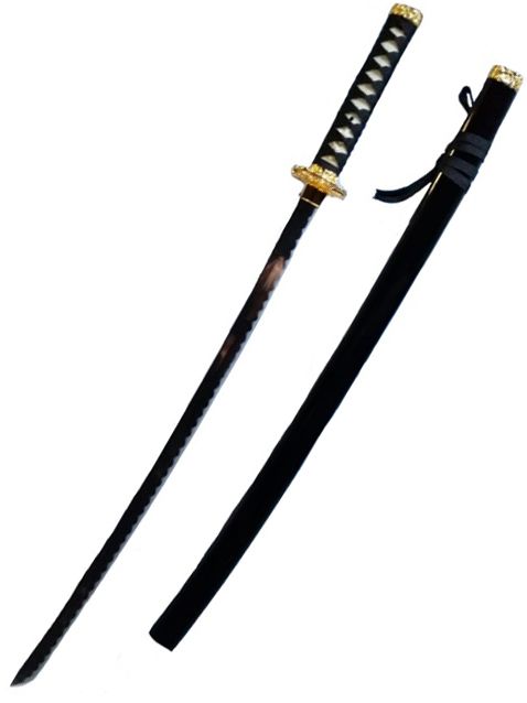 Katana sword black 105 cm