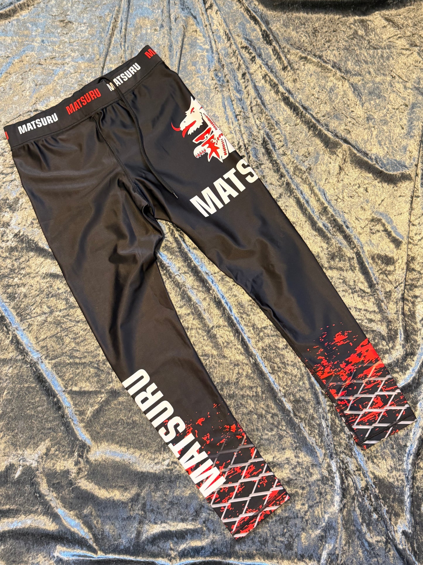 Matsuru Compression Leggings Red/Black