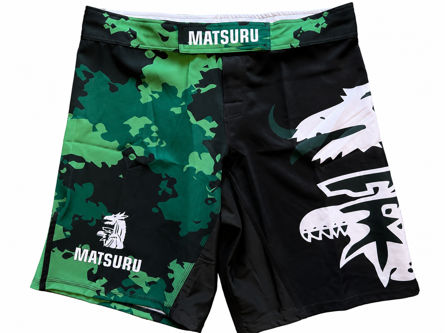 Matsuru MMA Shorts Green/Black