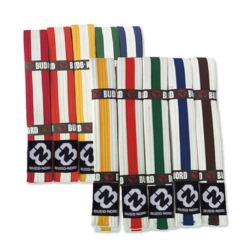 Budo-Nord Mon Mælter Hvide m. Farvet stribe