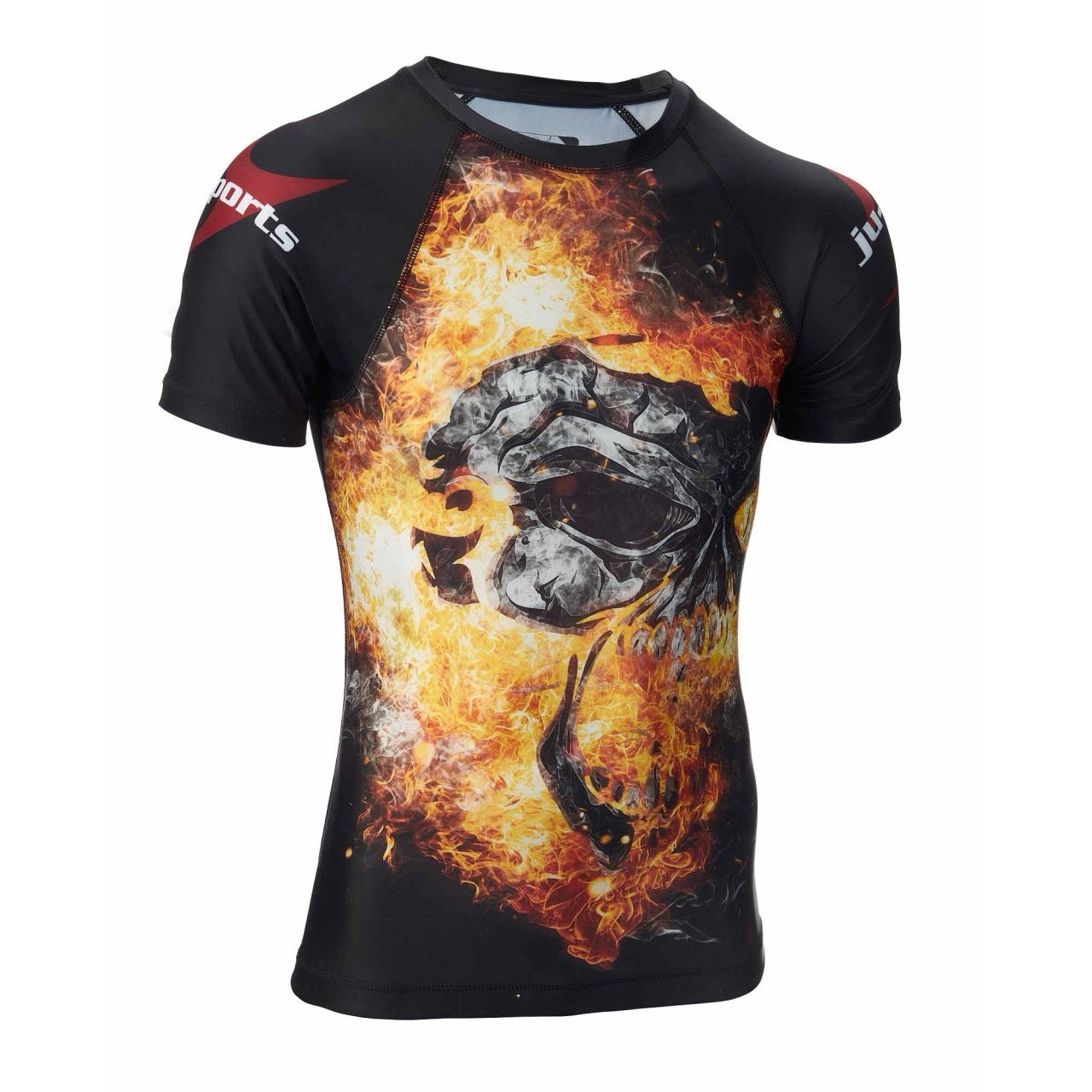 Dark Line Rash Guard Under Gi Skull Shortsleeve
