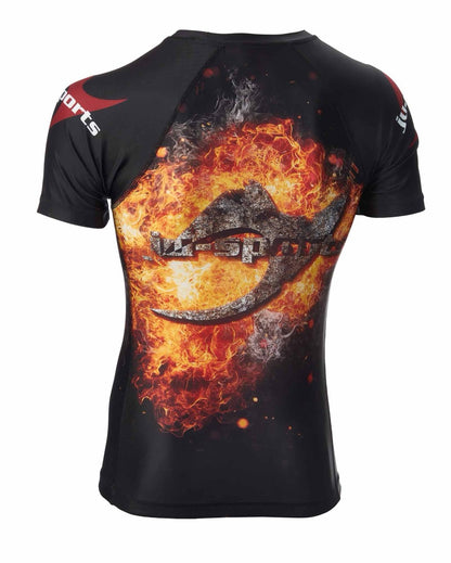 Dark Line Rash Guard Under Gi Skull Shortsleeve