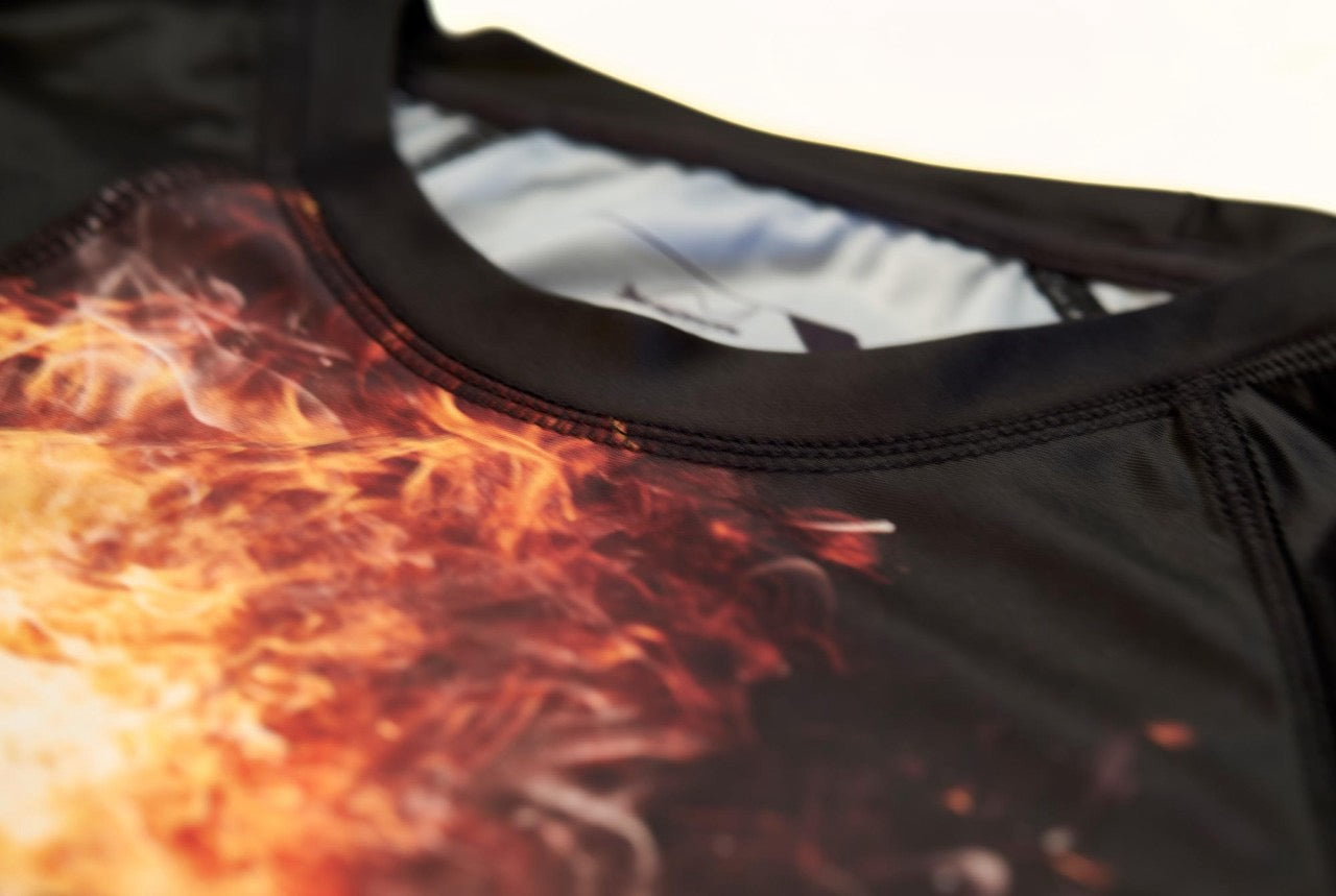 Dark Line Rash Guard Under Gi Skull Shortsleeve