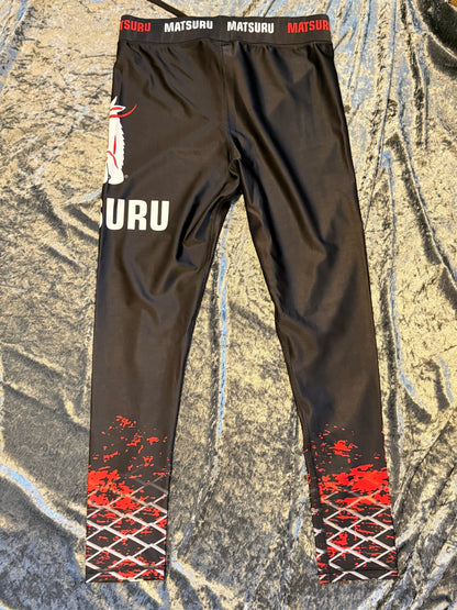 Matsuru Compression Leggings Red/Black