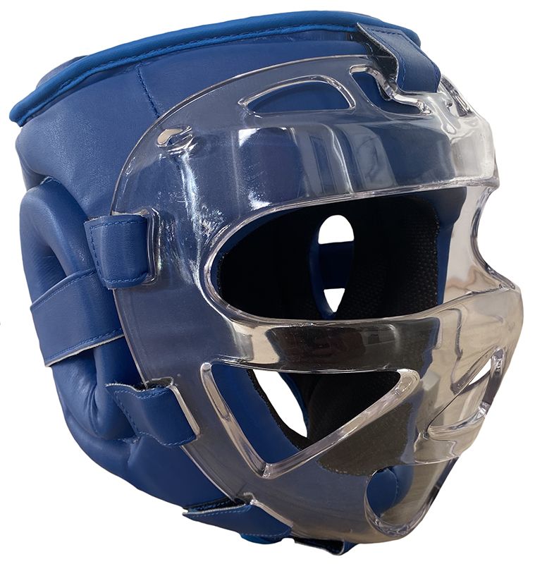 Headguard mask PU blue