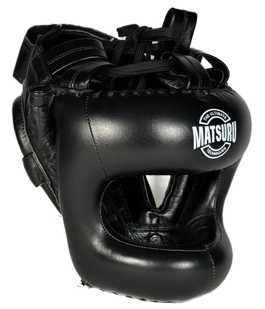 Hoofdbeschermer Pro Leer Zwart