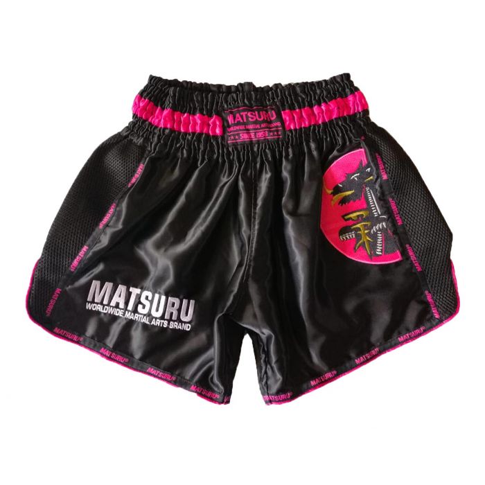 Matsuru Kickboxing Shorts Red, Blue, Green, Pink, Black