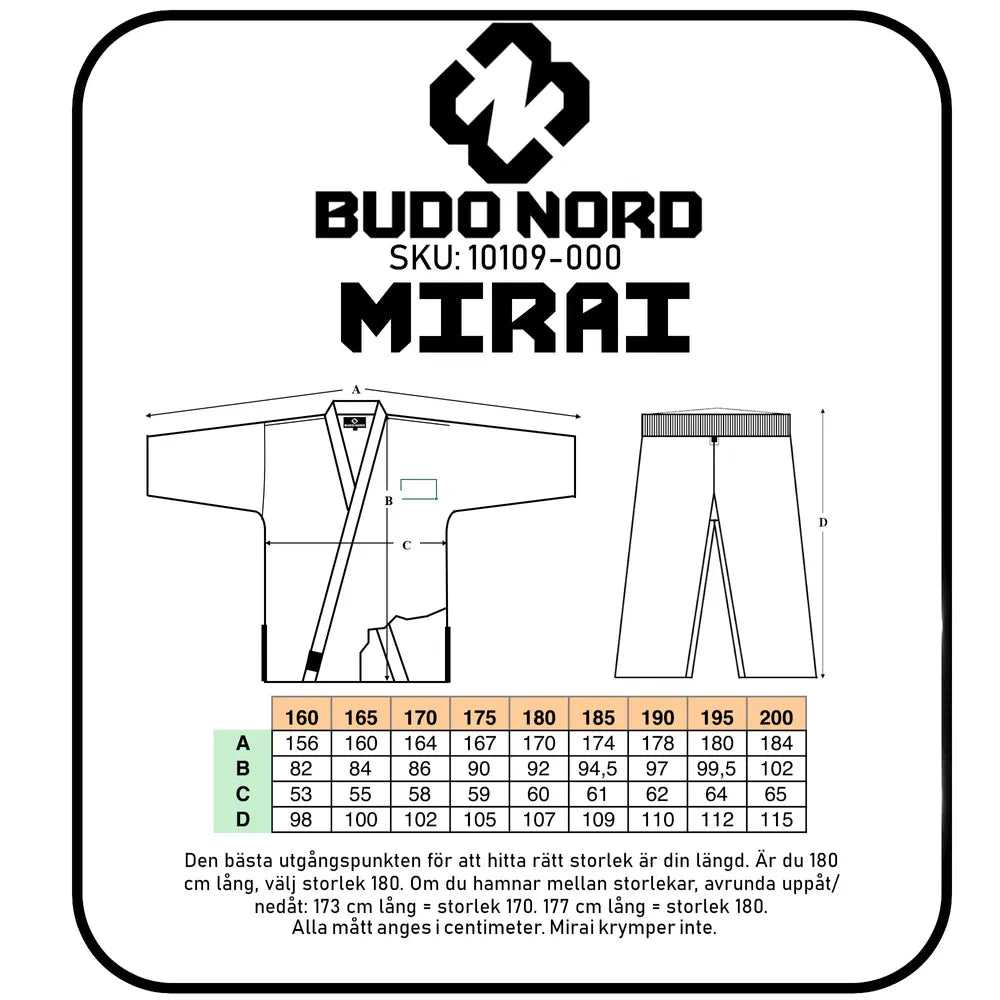 Budo-Nord Mirai Green Karate WKF Gi