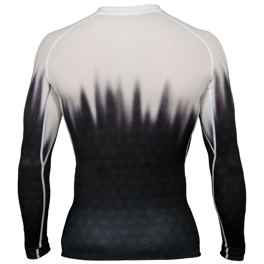 Budo-Nord Combat Compression Long Sleeve Herre – Hvid/Sort
