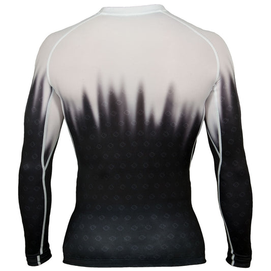 Budo-Nord Combat Compression Long Sleeve Herre – Hvid/Sort