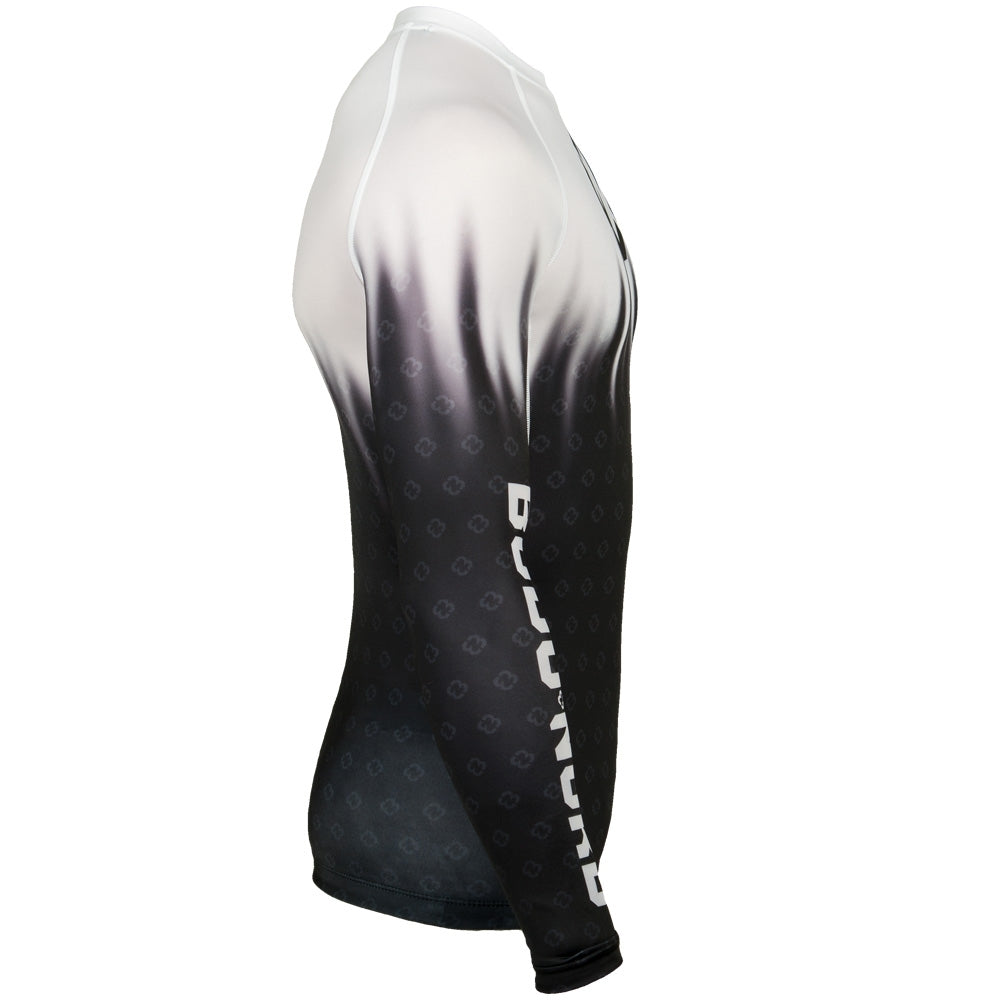 Budo-Nord Combat Compression Long Sleeve Herre – Hvid/Sort