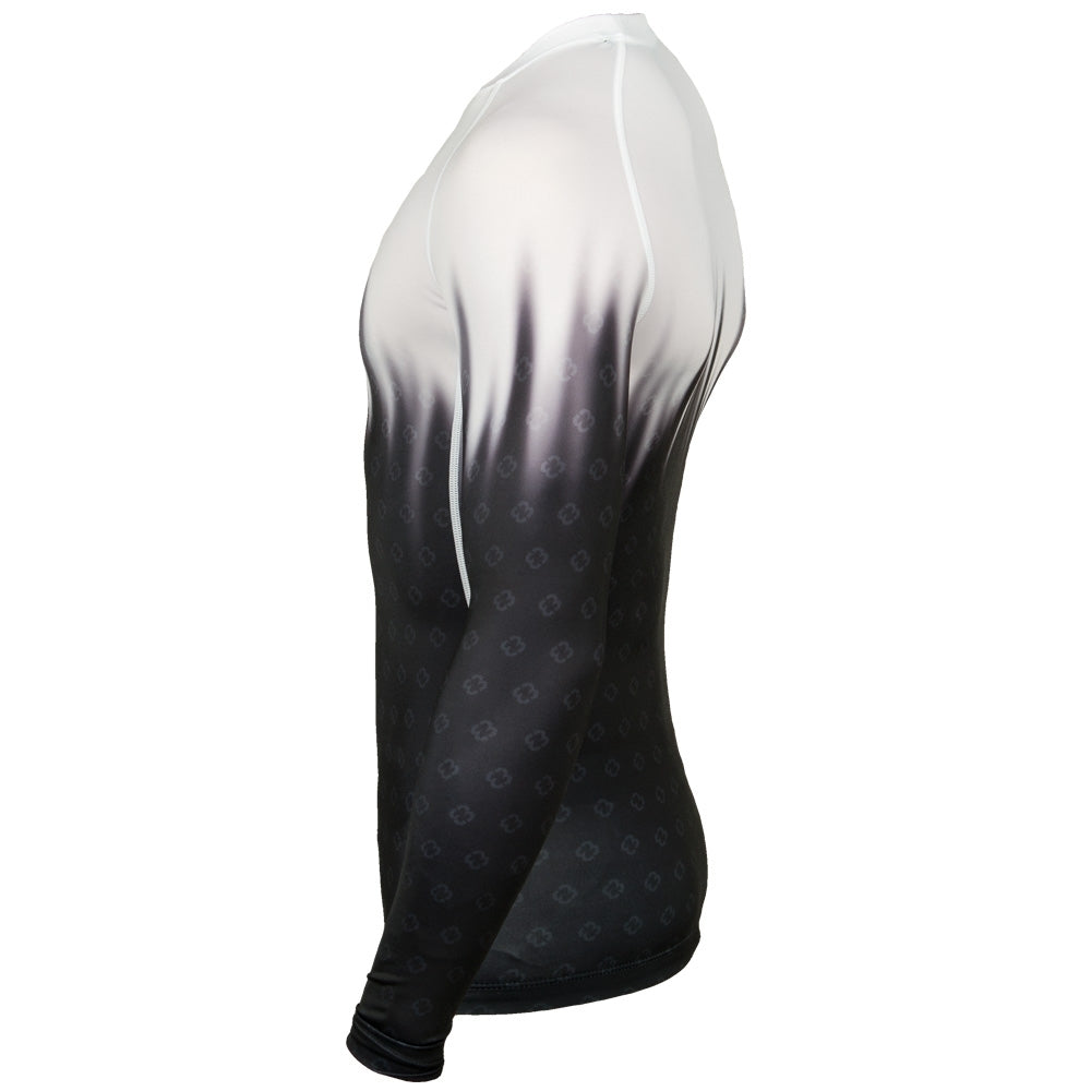 Budo-Nord Combat Compression Long Sleeve Herre – Hvid/Sort