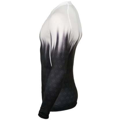 Budo-Nord Combat Compression Long Sleeve Herre – Hvid/Sort
