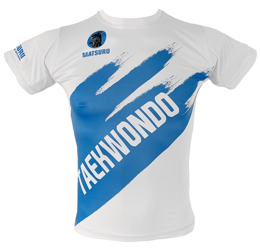 Matsuru short sleeve TKD white-blue
