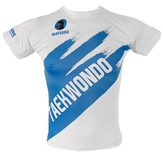 Matsuru short sleeve TKD white-blue