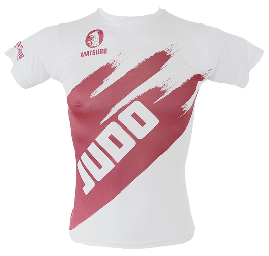 Matsuru short sleeve JUDO white-pink