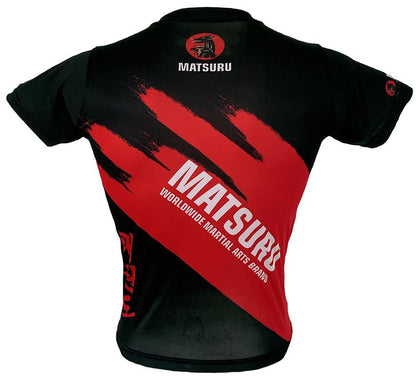 Matsuru short sleeve TKD black-red