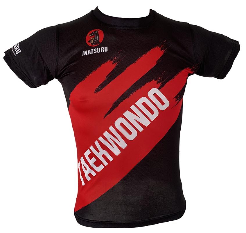 Matsuru short sleeve TKD black-red
