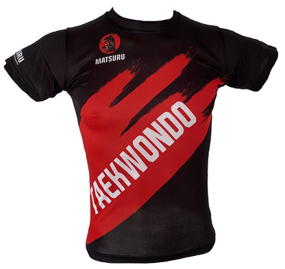 Matsuru short sleeve TKD black-red