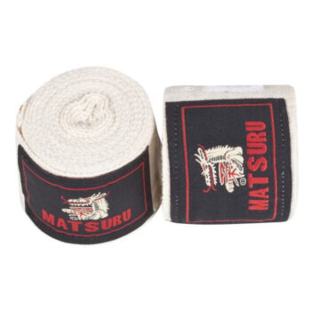 Matsuru boksebandage uelastisk - hvid