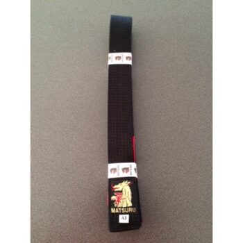 Matsuru BJJ Bælte - sort/rød