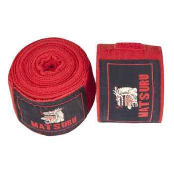 Matsuru boksebandage uelastisk - rød